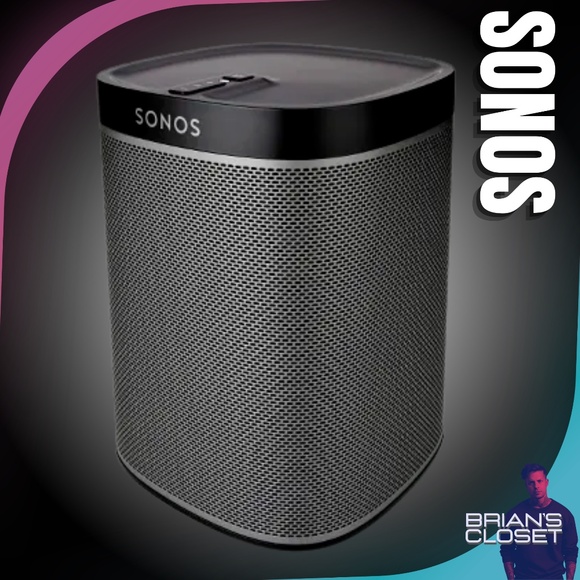 SONOS Play:1 Compact Wireless WiFi Smart Speaker & WALI Wall Mount - Black - Picture 15 of 16